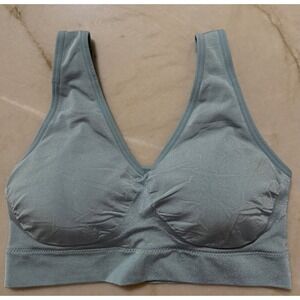 NWOT Wacoal B Smooth Seamless Wireless Bralette Light Blue Shimmer Size 34